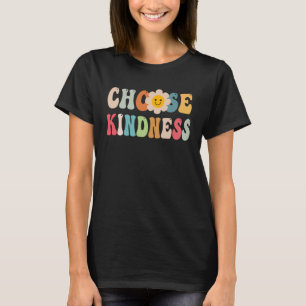 Camiseta Escolha a Bondade Retro Groovy Daisy Seja Amável I
