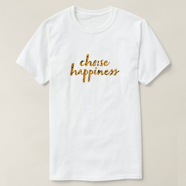 Camiseta Escolha a Felicidade #8 (Frente do Design)