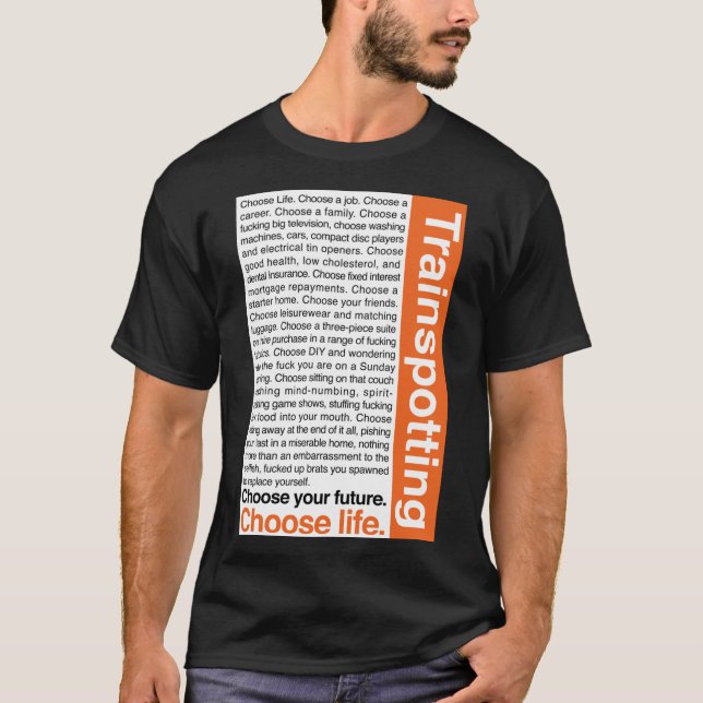 Camiseta Escolha a vida. T-Shirt clássico (Frente)