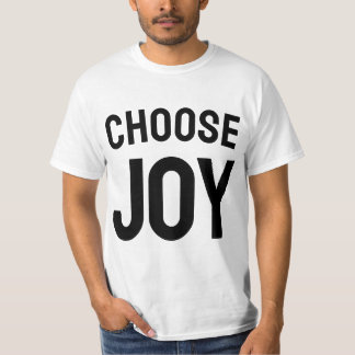 Camiseta Escolha Alegria Inspiradora | Citação de
