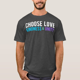 Camiseta ESCOLHA AMOR BONITA UNIDADE azul branco roxo