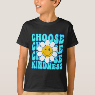 Camiseta Escolha bondade sorriso rosto inspirador mundo des