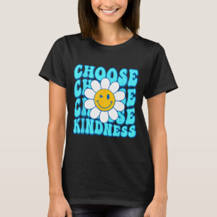 Camiseta Escolha bondade sorriso rosto inspirador mundo dow