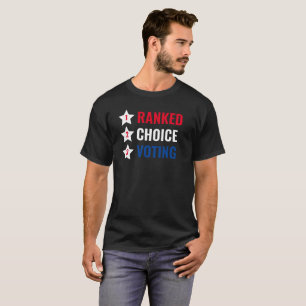 Camiseta Escolha Classificada Votando Ação Política de R