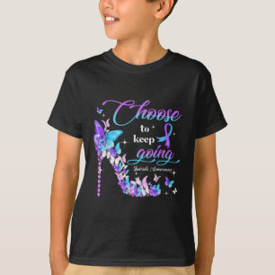 Camiseta Escolha Continuar Conscientização sobre Suicídio S