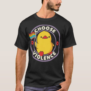 Camiseta Escolha Duque do Orgulho de Violência por Tobe Fon