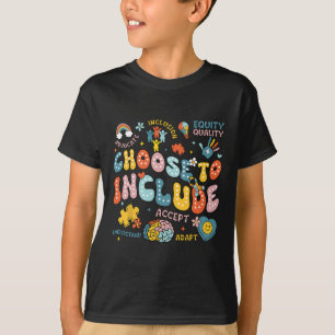 Camiseta Escolha Incluir Problemas de Inclusão Conscientiza