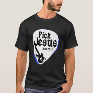 Camiseta Escolha Jesus Cristo Guitarrista Religião Guitarri