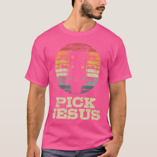 Camiseta Escolha Jesus Músico Religioso Ideia Culto de Viol