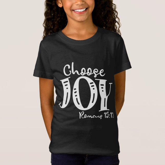 Camiseta Escolha Joy Amor E Felicidade Design (Frente)
