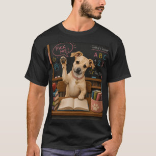 Camiseta Escolha Me! Cachorro Cute da Escola Levanta Pata