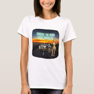 Camiseta Escolha o Caminho Menos Percorrido Diversão Arte A