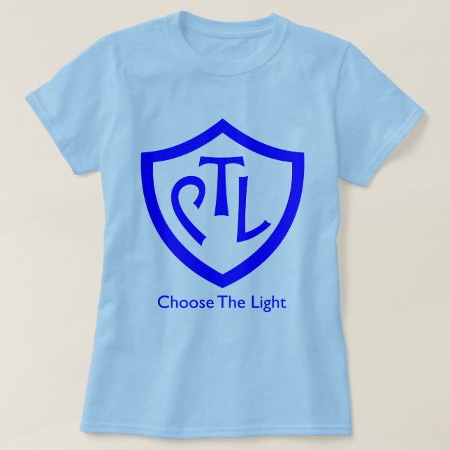 Camiseta Escolha o claro (em vez do CTR) (Frente do Design)