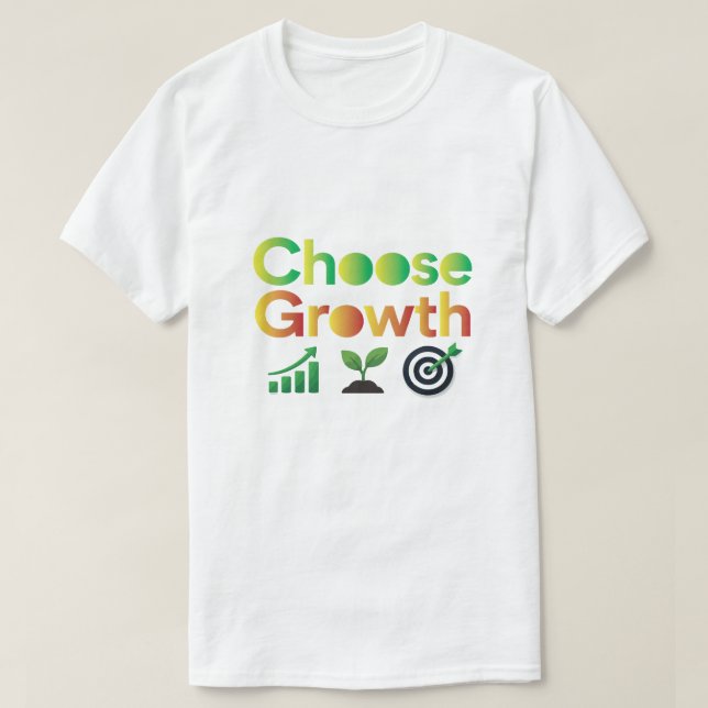 Camiseta Escolha o Crescimento (Frente do Design)
