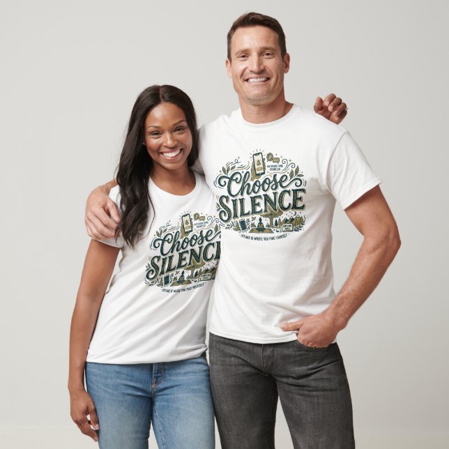 Camiseta Escolha o Silêncio (Unissex)