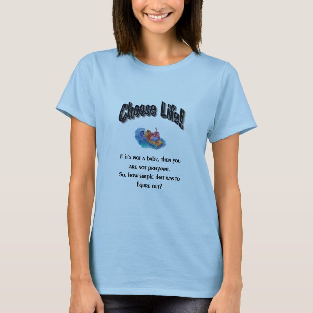 Camiseta Escolha o t-shirt da vida (Frente)