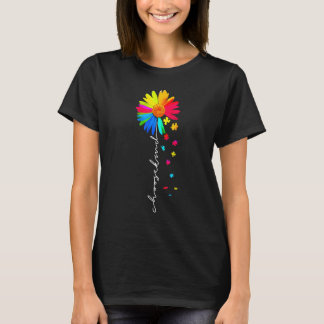 Camiseta Escolha o tipo de autismo Sensibilização do Arco-Í
