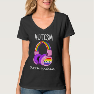 Camiseta Escolha o tipo de autismo Sensibilização Sunflower