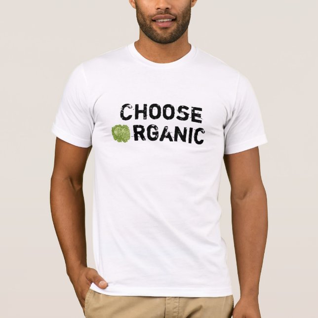 Camiseta Escolha orgânico (Frente)