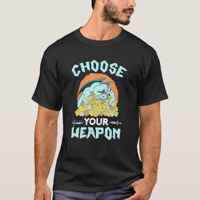 Camiseta Escolha seu Rpg Caneta Roleplay Dra de Disco de Ar (Frente)