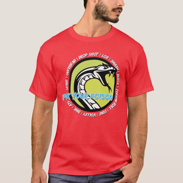 Camiseta Escolha Seu Veneno (Frente)