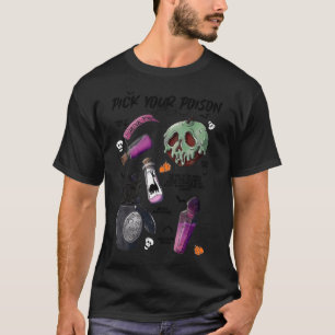 Camiseta Escolha seu veneno Beba-me Poção no Dia das Bruxas