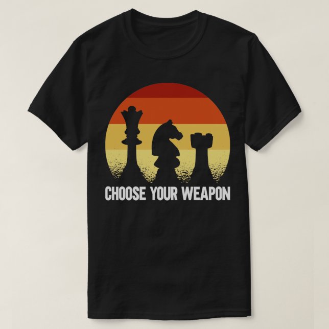 Camiseta Escolha sua arma (Frente do Design)