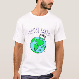 Camiseta Escolha um Estilo de Vida Ecoamigável na Terra