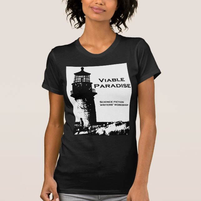 Camiseta Escolha uma cor - farol viável do paraíso (Frente)