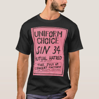 Camiseta Escolha uniforme - insecto do rosa do desempenho