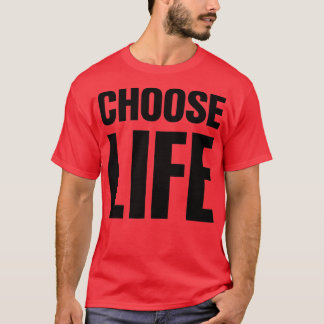 Camiseta ESCOLHA VIDA na frente + ESCOLHA VIDA na parte tra
