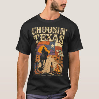Camiseta Escolhendo Texas Mentalidade do Estado Lone Star C