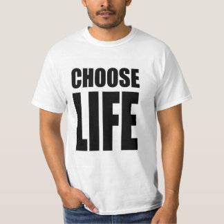 Camiseta escolher a vida clássica