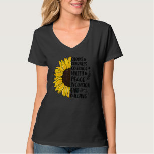 Camiseta Escolher gentileza Coragem Unidade de Paz de Unida