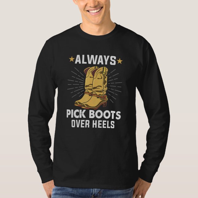Camiseta Escolher Sempre Boot Sobre A Linha De Cores Profes (Frente)