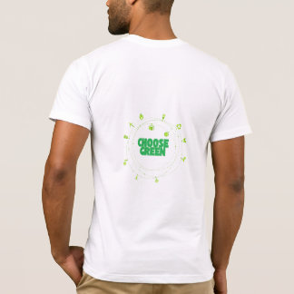 Camiseta escolher sustentabilidade verde