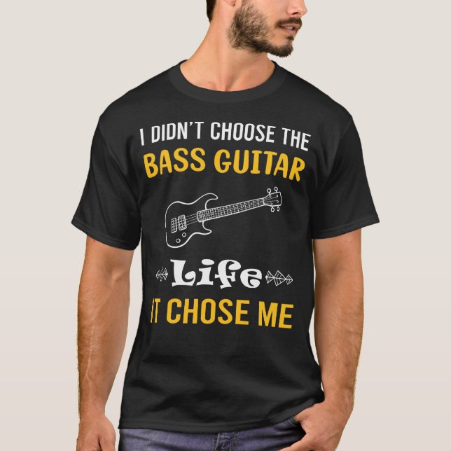 Camiseta Escolheu-Me Guitarrista De Bass (Frente)