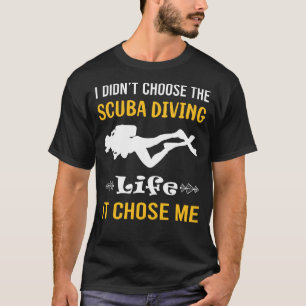 Camiseta Escolheu-me Mergulhador de Mergulho
