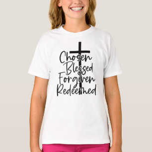 Camiseta Escolhida Abençoada Perdoada Resgatada-5572