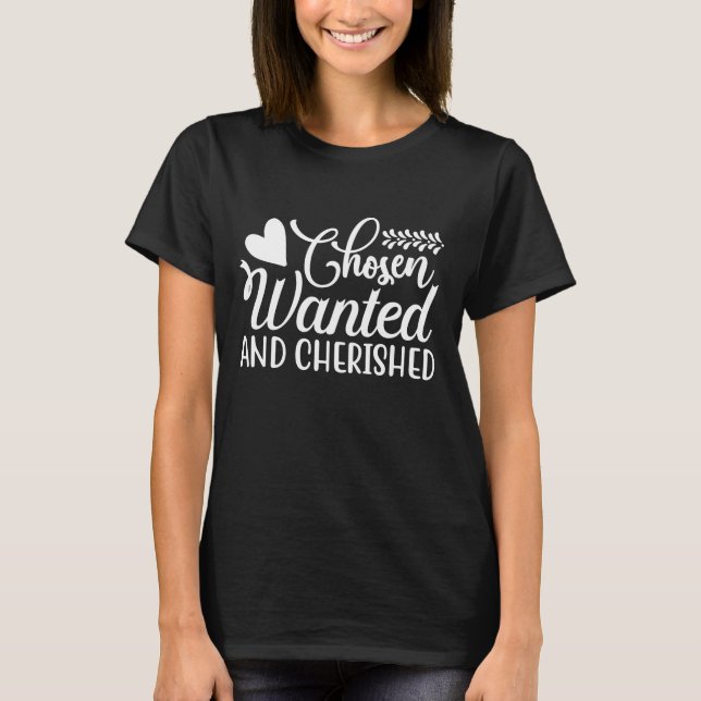 Camiseta Escolhida e querida arte noiva de casamento (Frente)