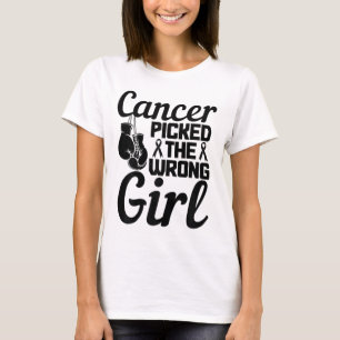 Camiseta Escolhido O Mês Errado De Consciência Do Cancer Da