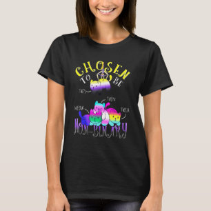 Camiseta Escolhido Para Não Ser Binário Bandeja De Pilha De