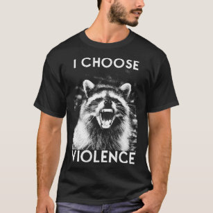 Camiseta ESCOLHO VIOLÊNCIA Raccoon