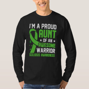 Camiseta Escoliose Feridos na Coluna Vertebral Tia Escolio