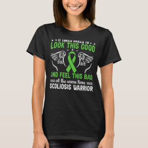 Camiseta Escoliose Lesão lombar Friso Verde Friso