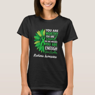 Camiseta Escoliose Motivacional Faixa Verde de Conscientiza