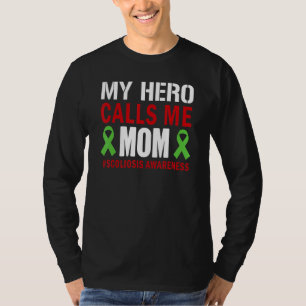 Camiseta Escoliose Sobreviventes de Lesão Espinhal Mãe Esc