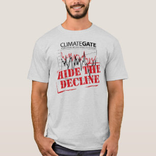 Camiseta Esconda a diminuição - Climategate