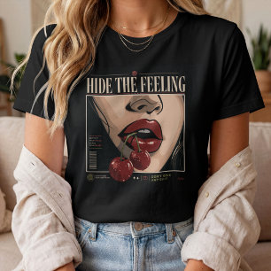 Camiseta Esconda o Sentimento – Cereja Antiga