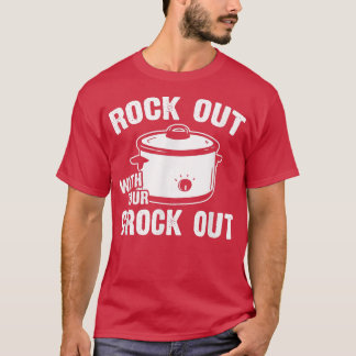 Camiseta Esconda-se com o seu Crock fora do engraçado bisco